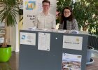 Das Team vom allgemeinen Infostand hilft bei jeder Frage weiter